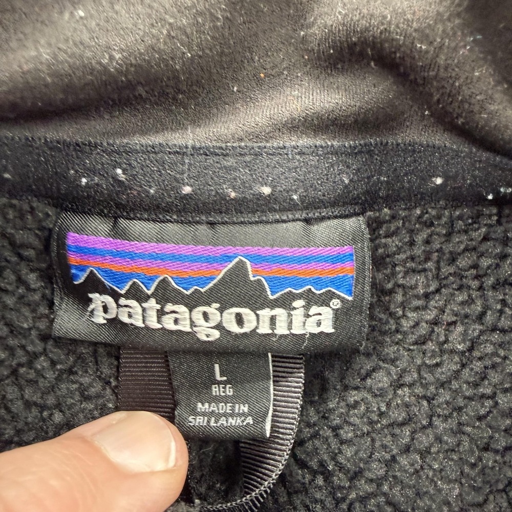 Patagonia Better Sweater Vest Mens Large Black Fleece Full Zip TOE Logo Pockets - Picture 4 of 10